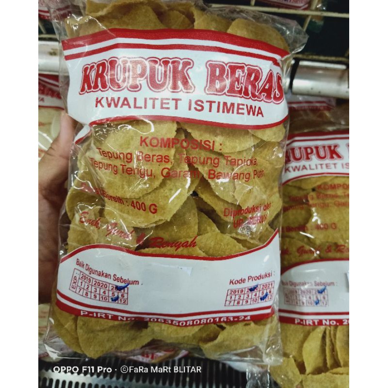 

KERUPUK BERAS SERUNI 400gr