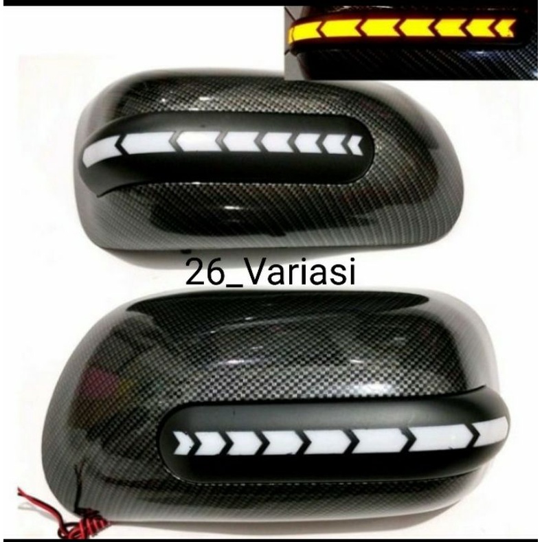 Avanza Lama VVTI Cover Lampu Running Carbon Glossy