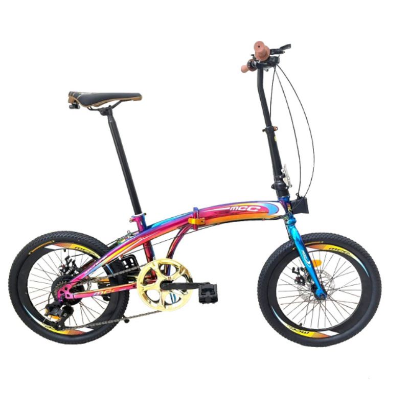 sepeda lipat 20 Mcc bike rainbow-GOSEND/GRAB