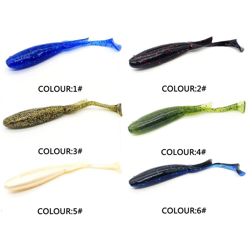 Top 10pcs/lot Umpan Pancing Ikan Gurame Artificial Karet 8cm 3.4g