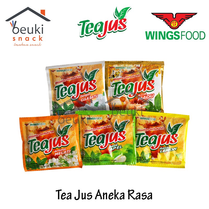 Paket Isi 5 Tea Jus Minuman Aneka Rasa Murah Meriah 50pcs X 8gr Shopee Indonesia