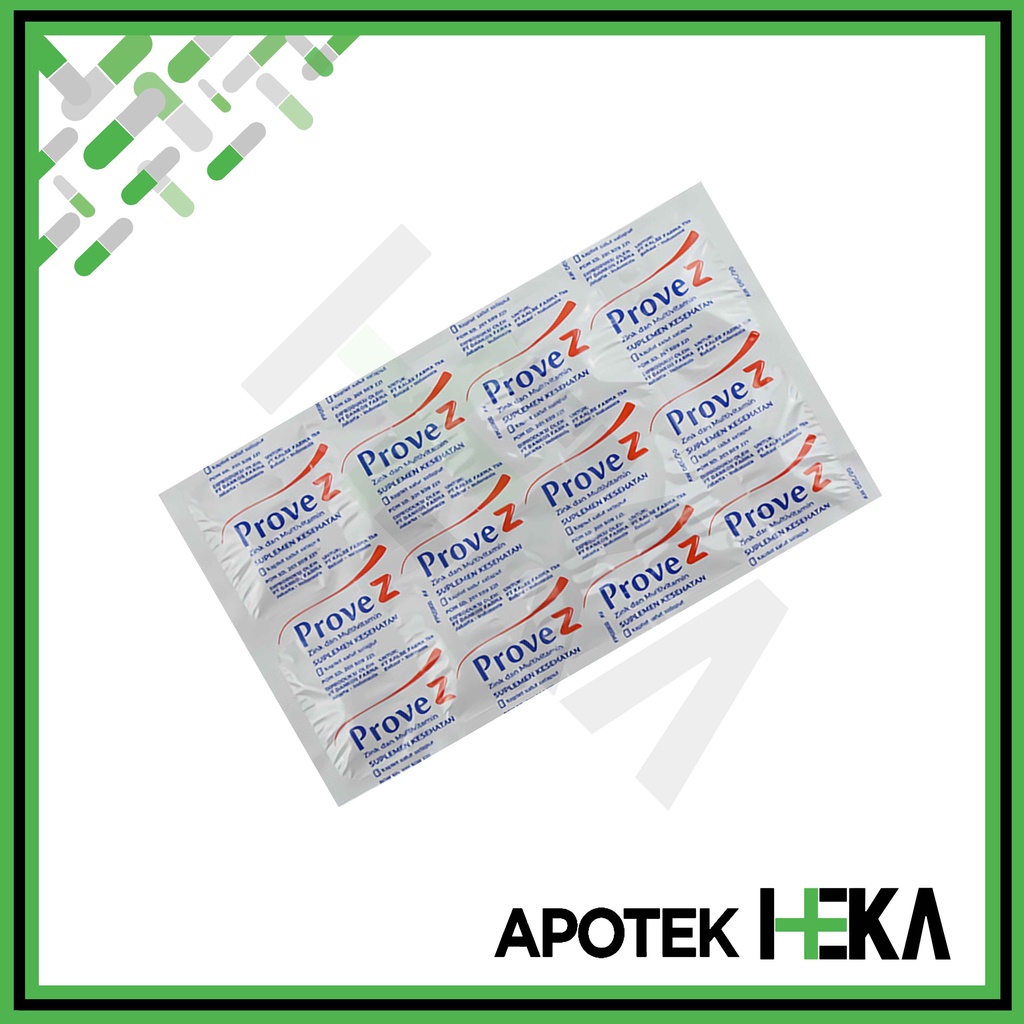 Prove Z Kaplet Strip isi 10 Tablet - Multivitamin Daya Tahan Tubuh (SEMARANG)