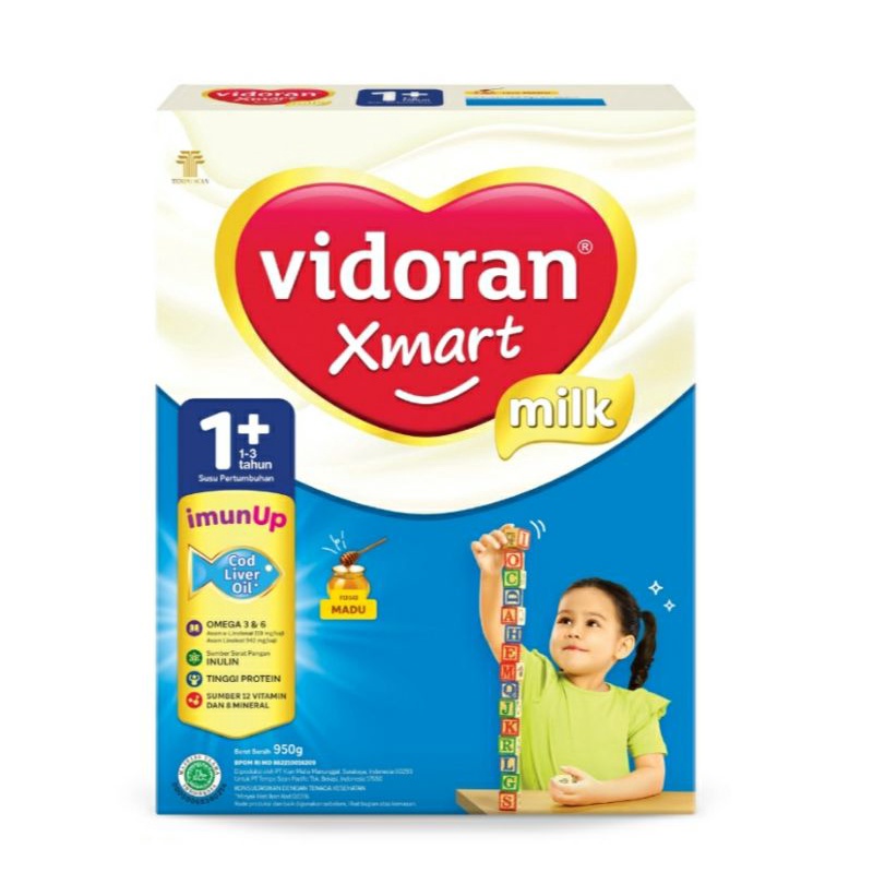 

Vidoran Susu Formula Xmart 1+ Madu 925gr