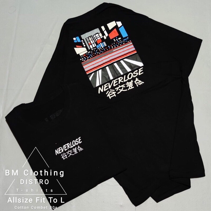 BAJU KAOS T SHIRT ATASAN DISTRO PRIA WANITA COWOK CEWEK GAMBAR TULISAN JEPANG JAPAN CINA CHINA ORI