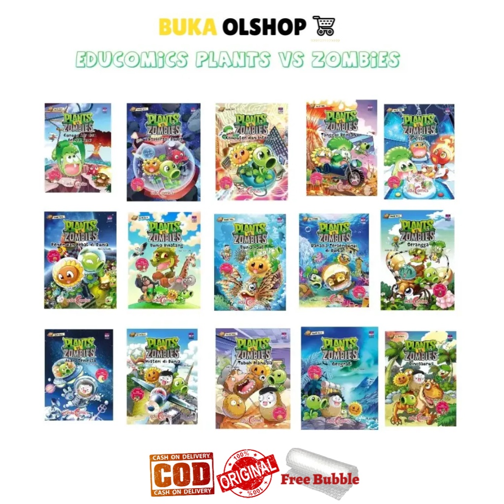 Komik Plants vs Zombies Komik Sains Educomic