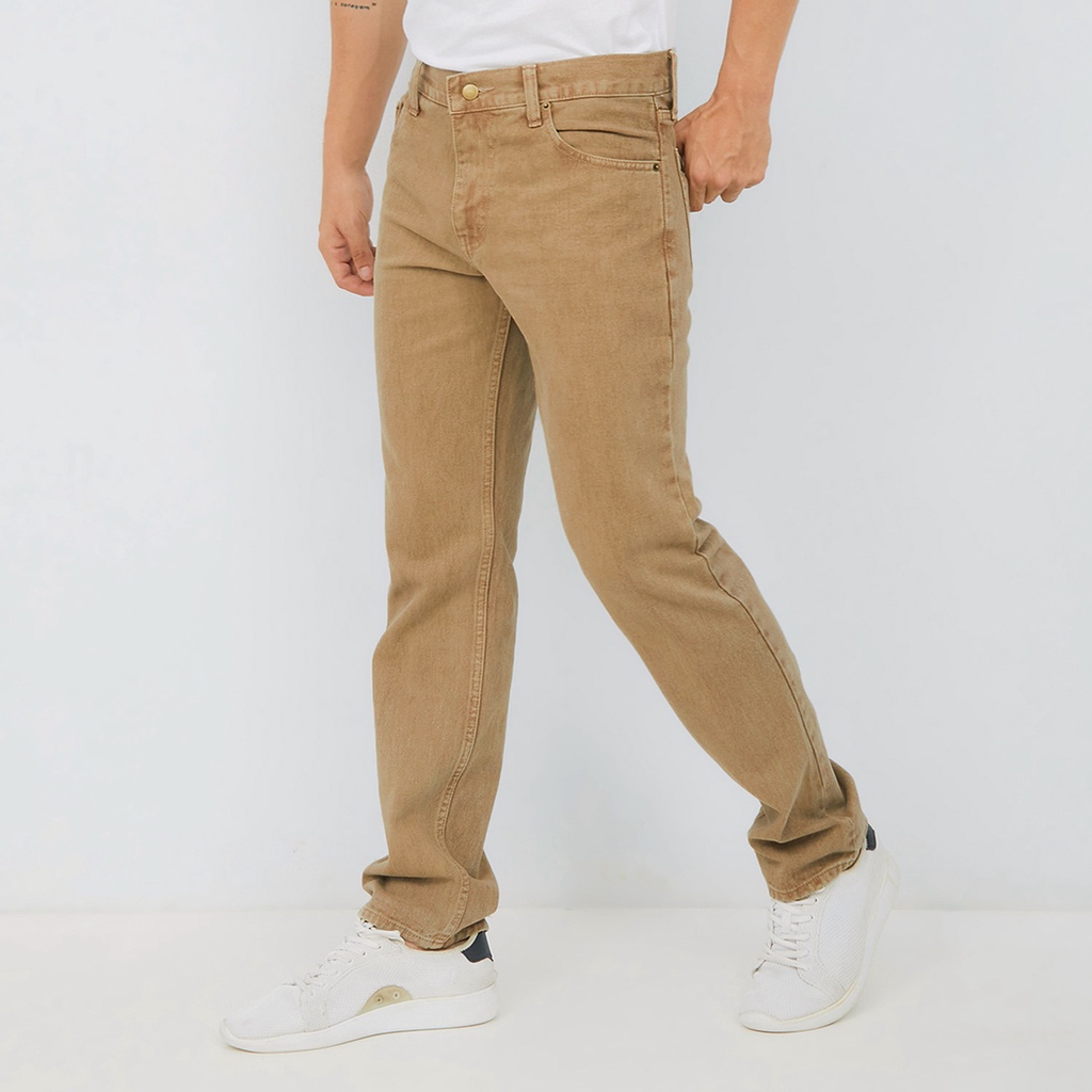 Pluviophile - Jeans Denim Basic reguler - Khaki