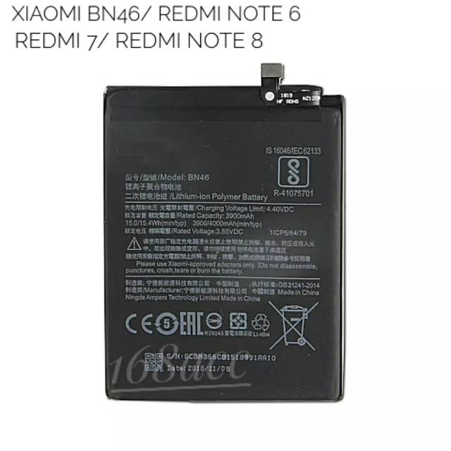 Baterai Batere Xiaomi BN46 Redmi 7 Redmi Note 8 Original Batre Xiaomi