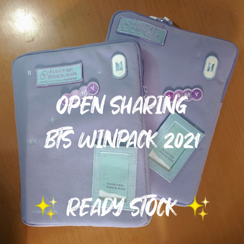 open sharing ready stock bts winpack winter package bts 2021 pouch photocard pc 6 cut