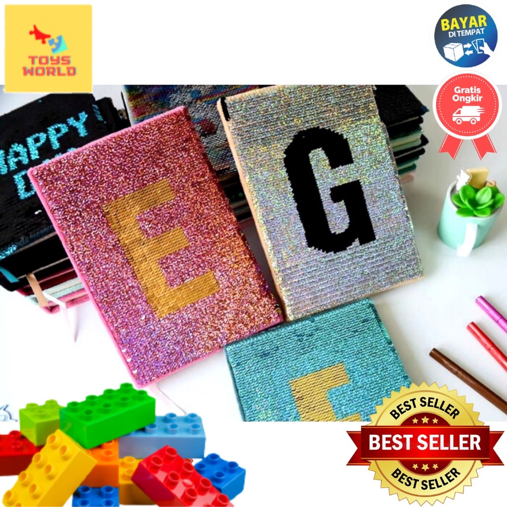 

Buku tulis 2 in 1 / Notebook / Notepad motif Huruf F2082