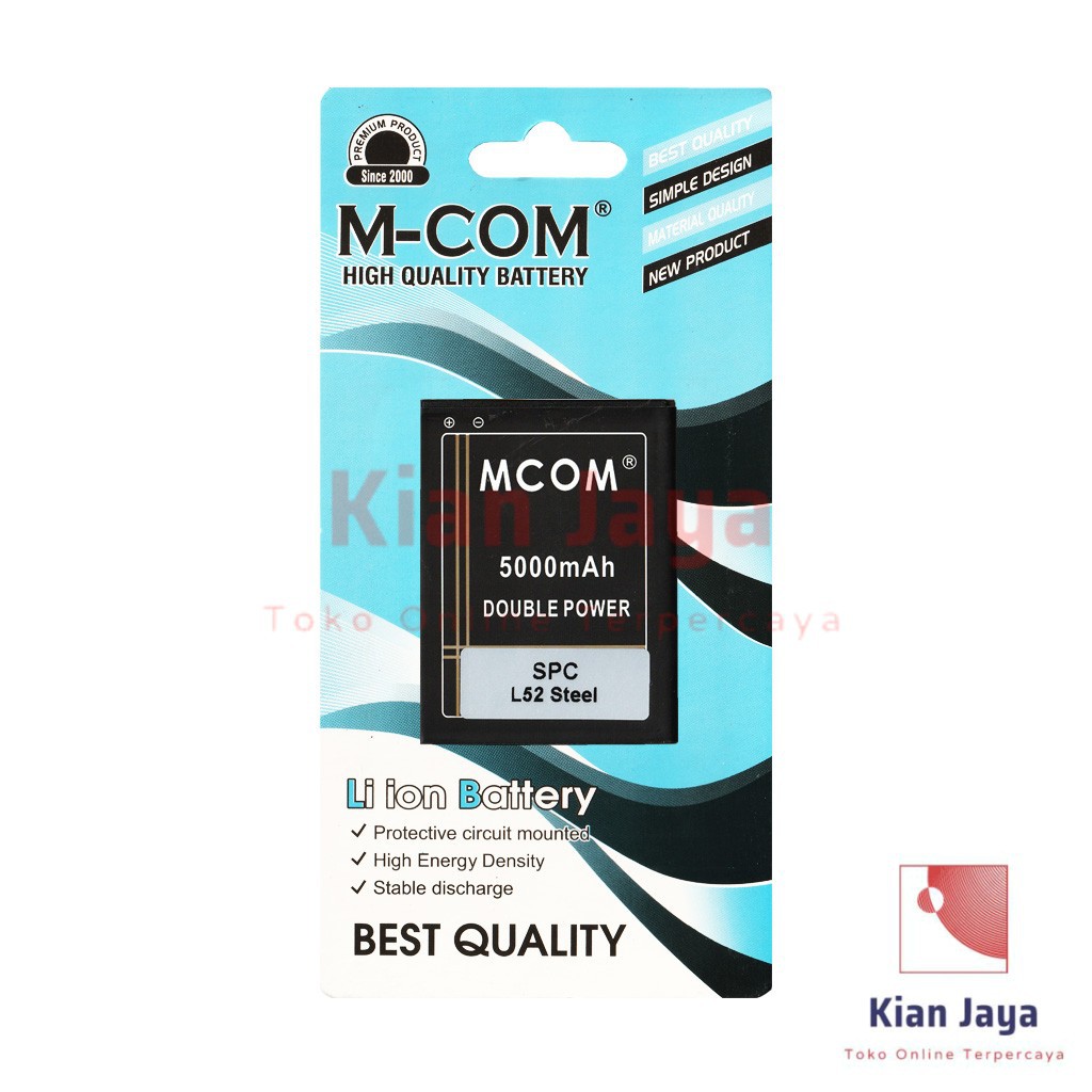 MCOM Baterai Hp SPC L52 Steel Original Double Power Batrai Batre Battery Ori