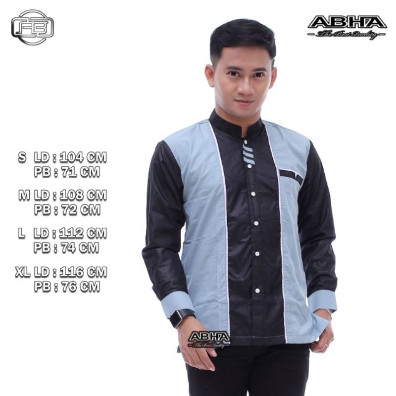 baju Koko pria model jari list original pekalongan