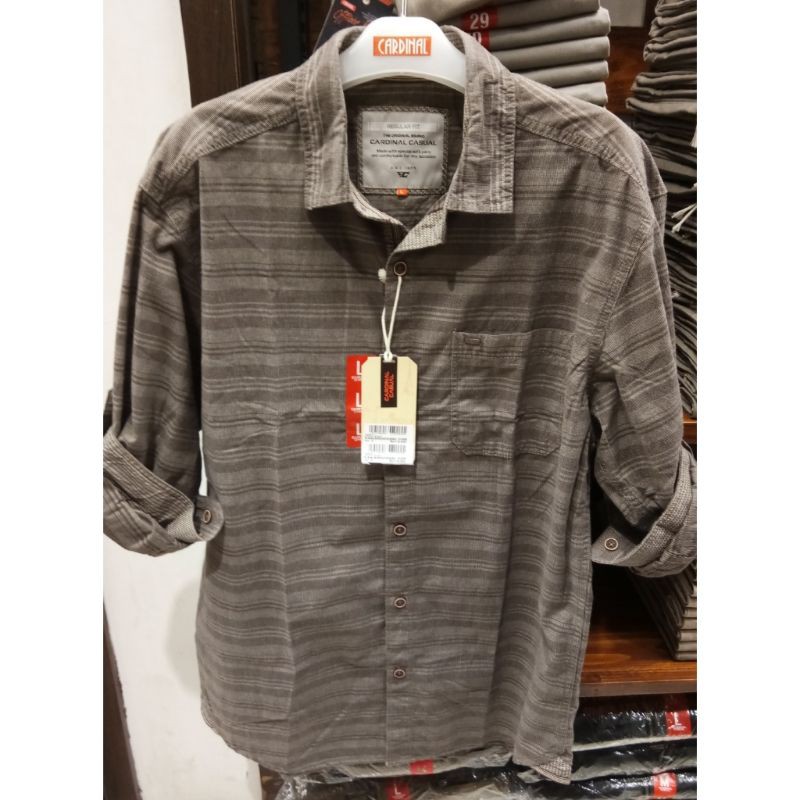 Cardinal Casual Original Mens Eakar00998j 03b Kemeja Lengan Panjang Pria Cotton Shopee Indonesia