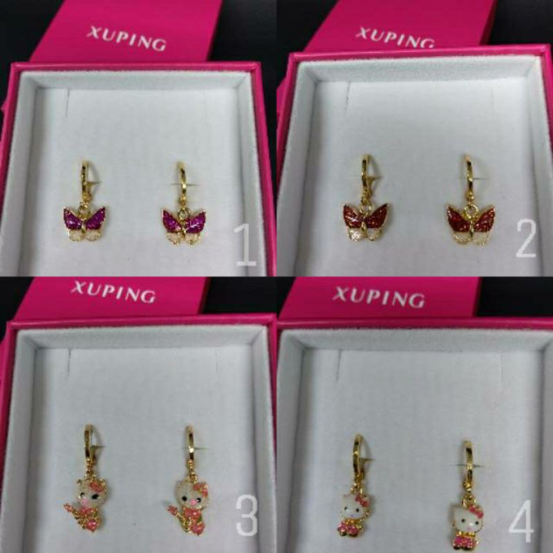 Anting anak kupu-kupu kitty lapis mas AA1