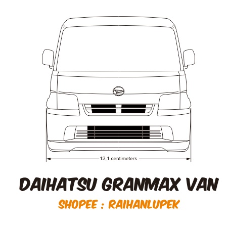 Pola Miniatur Mobil Granmax van WPL D12