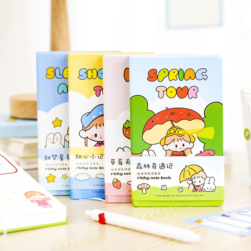 

[DZ] ST329 - Note Book Journal Agenda Notebook Diary Karakter Little Girl