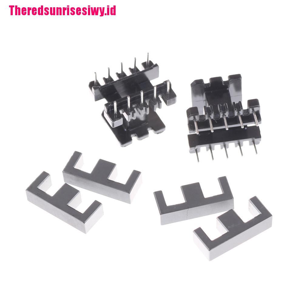 【Theredsunrisesiwy.id】New 5set PC40 EE25 5+5pins Ferrite Cores bobbin, transformer core, inductor coil