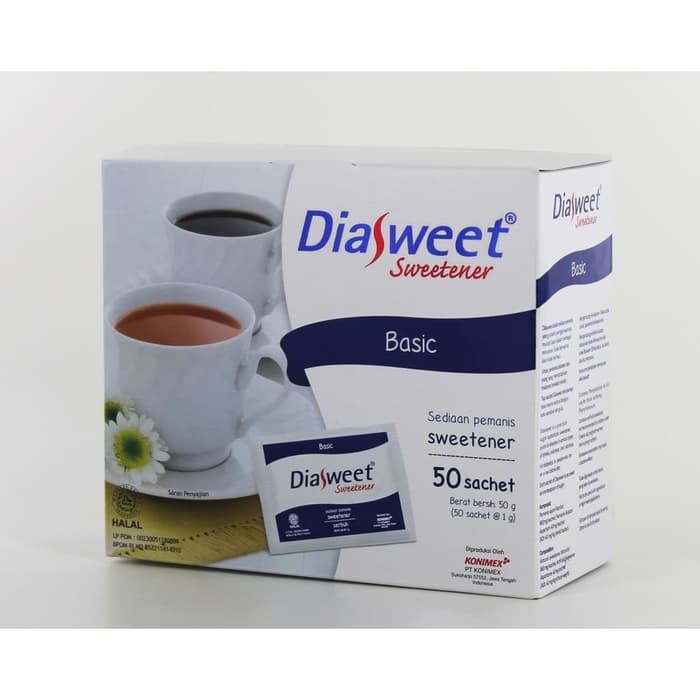 

Diasweet Sweetener Basic Isi 50 sachet