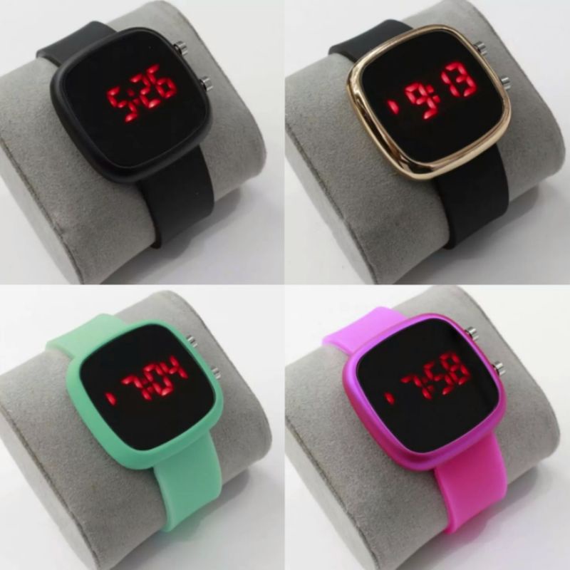 JAM TANGAN LED LED CASE OVAL TERBARU WATER RESISTANT JAM TANGAN CEWEK Terlaris jam tangan wanita led jam tangan cewek led model ipon jam tangan wanita tahan air bess Seller Jam led wanita