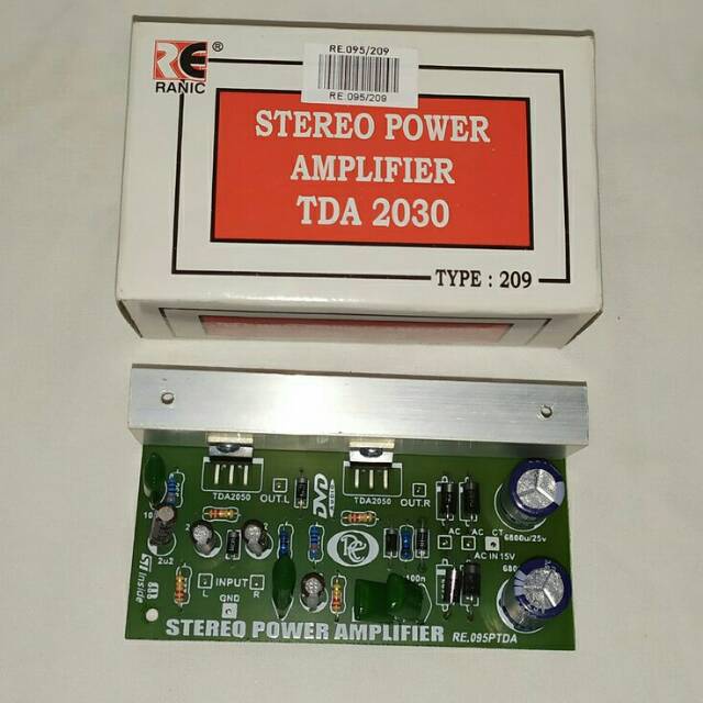 Kit Stereo Power Amplifier TDA2030 Ranic type-209