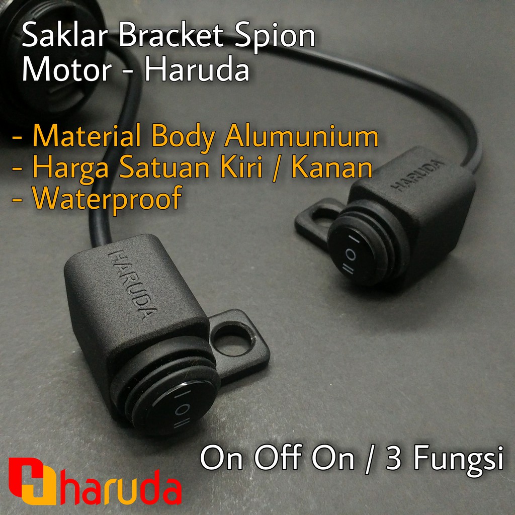 Saklar Lampu Motor Spion On Off On Waterproof Alumunium Casting