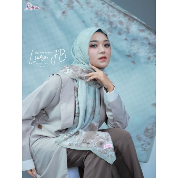 LIORA SQUARE MOTIF JUMBO 10, 11, 12 & 13 ABIKA HIJAB