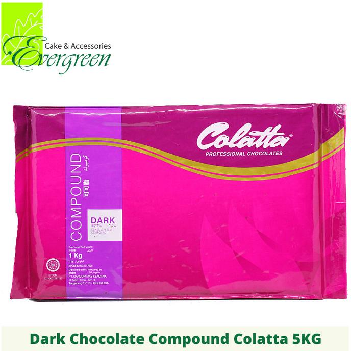 

Dark Chocolate Compound Colatta 5KG Coklat Dark ---NEW---