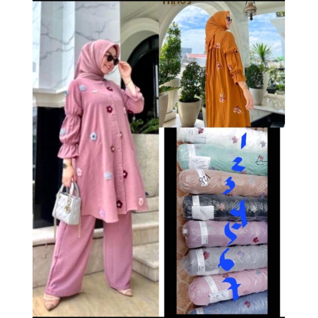 LONG SET CRINKLE IMPORT PREMIUM. SETELAN CRINKEL IMPORT PREMIUN