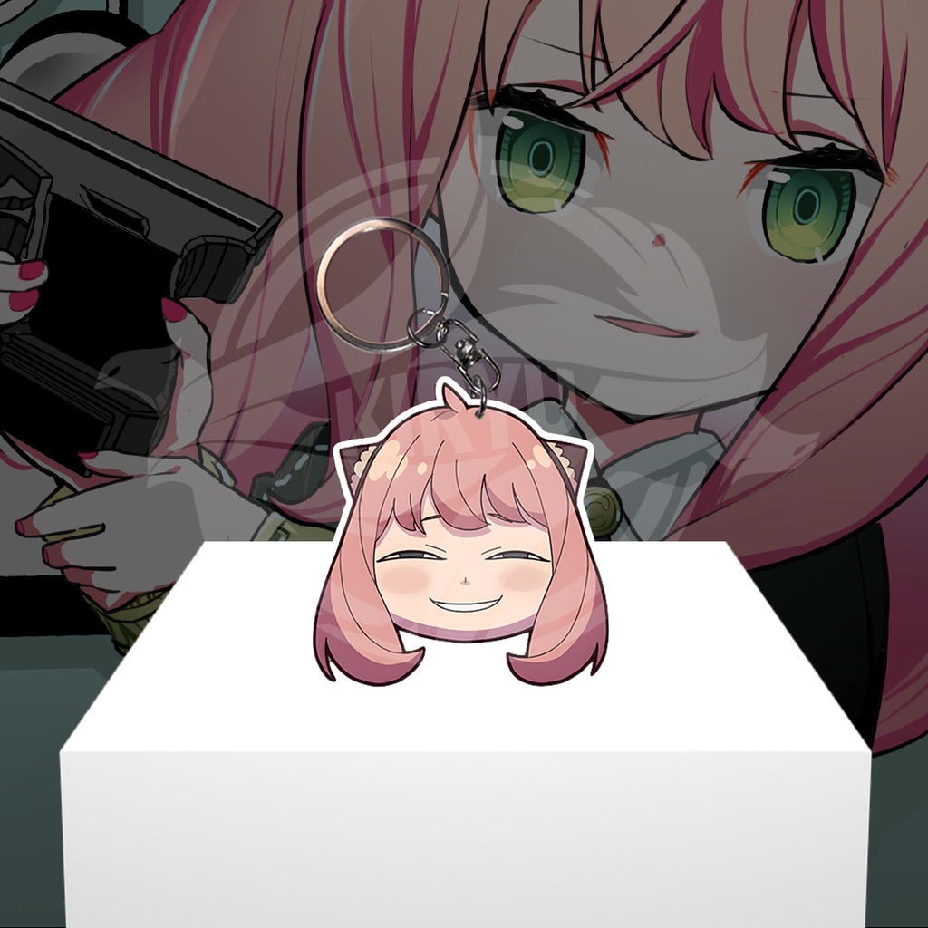 Gantungan Kunci Gantungan HP Anime Spy x Family Anya Forger - Ganci Akrilik - Keychain Acrylic