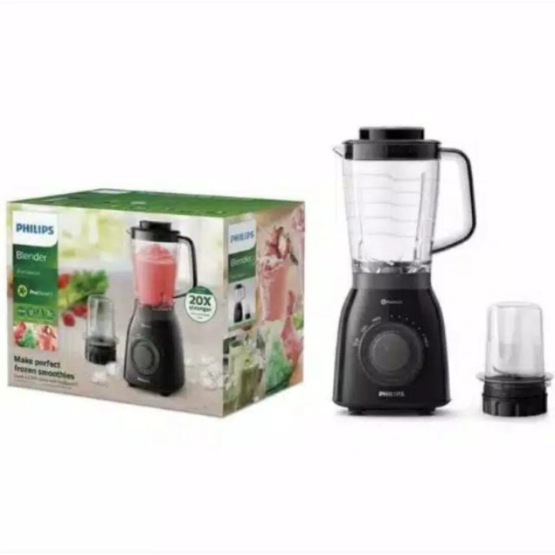 Philips HR2157/90 Viva Blender Tritan Jar - Hitam | Philips HR 2157/90 DURAVITA Blender  2 L