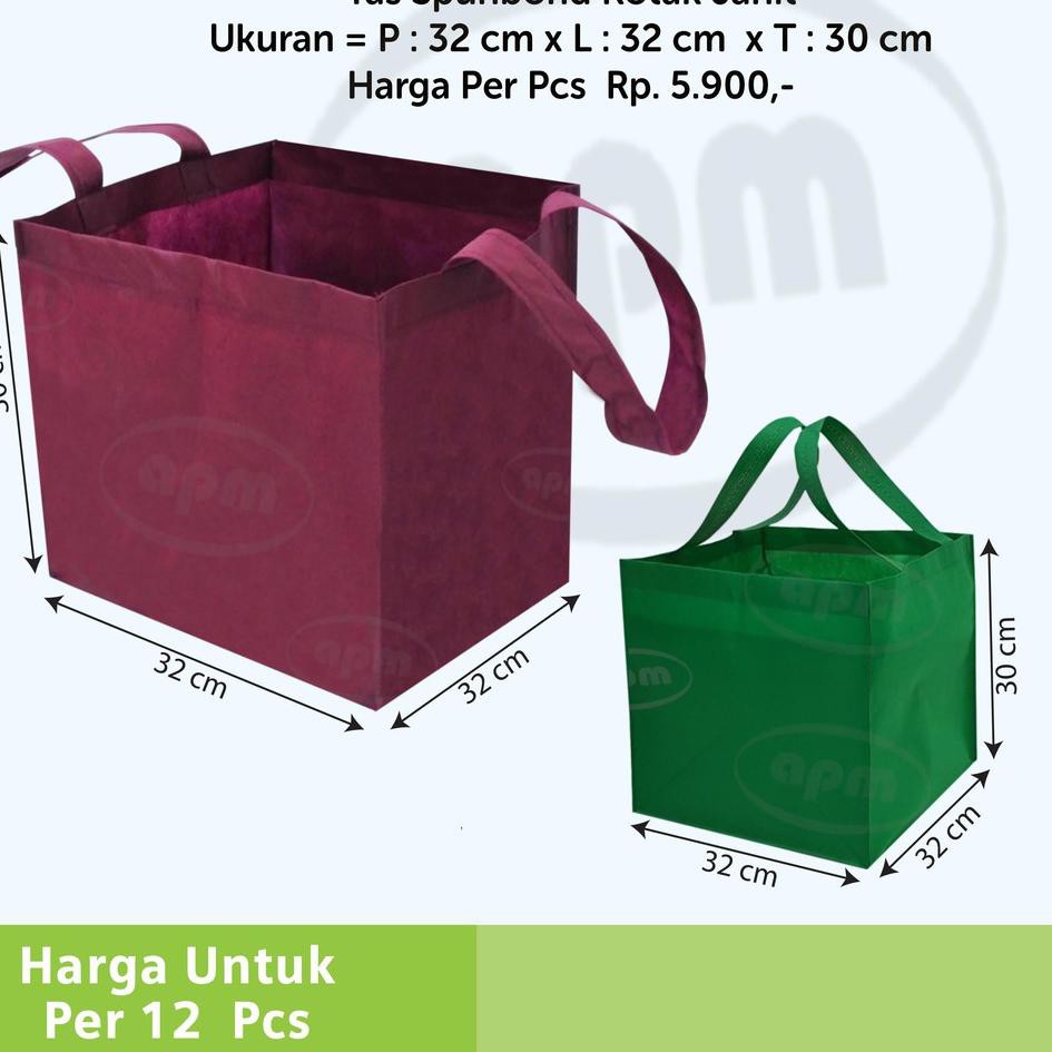 

◊ Tas Spunbond Kotak Ukuran 32X32X30 (Tas Jahit) ◘