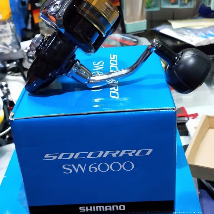 Reel Pancing - Reel shimano socorro sw 6000 5000 - Real Pancing - Alat Pancing - fishing reel