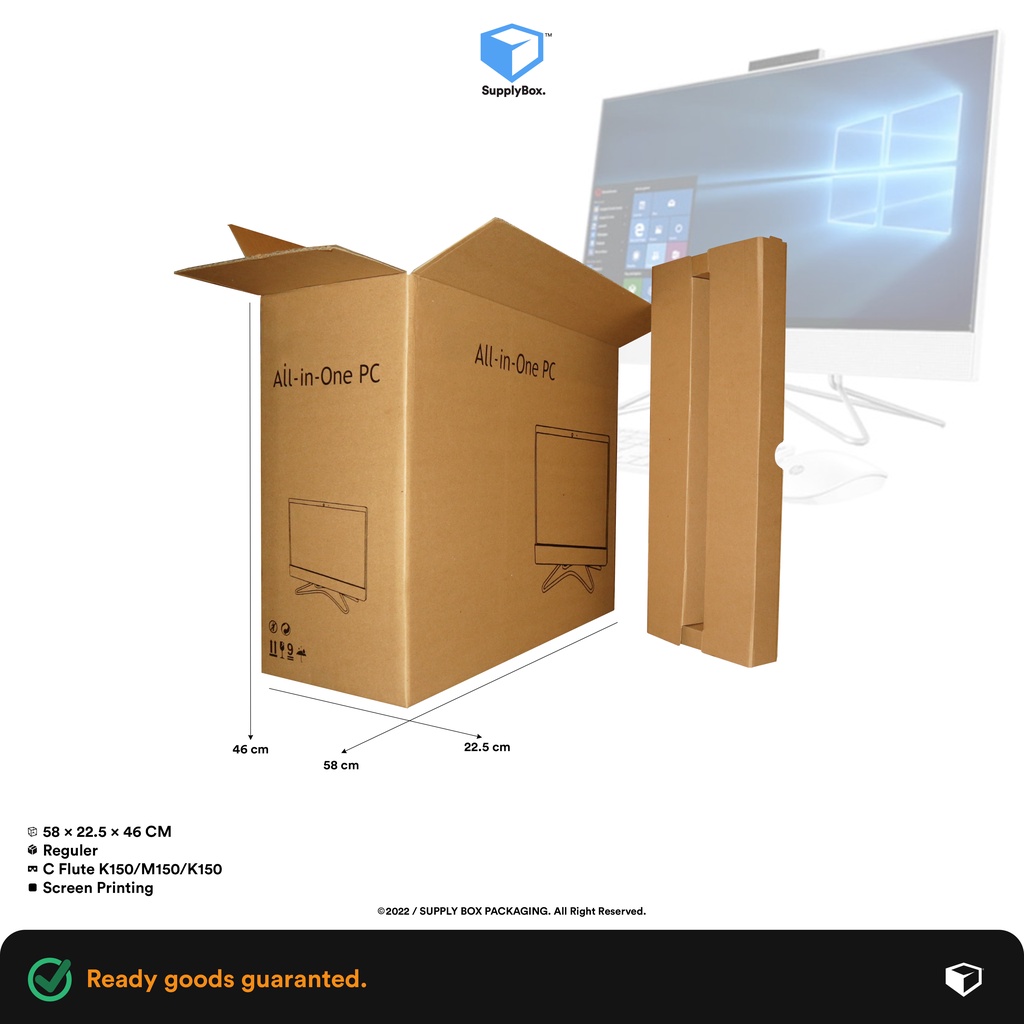 

BOX ALL IN ONE PC 58x22.5x46 CM | Box AIO | Cardboard