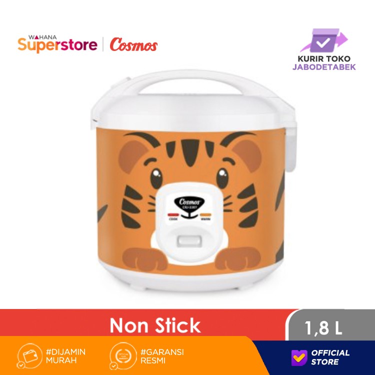 Cosmos CRJ 3307 . Magic Com Rice Cooker Motif Kucing 1.8L . Baru