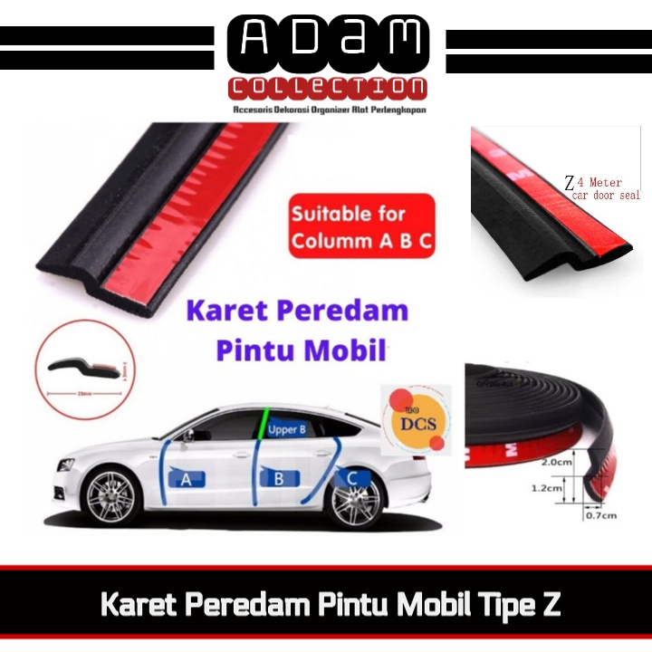 Jual Lis List Karet Peredam Pintu Mobil Model Z Peredam Kap Mesin Bagasi Shopee Indonesia