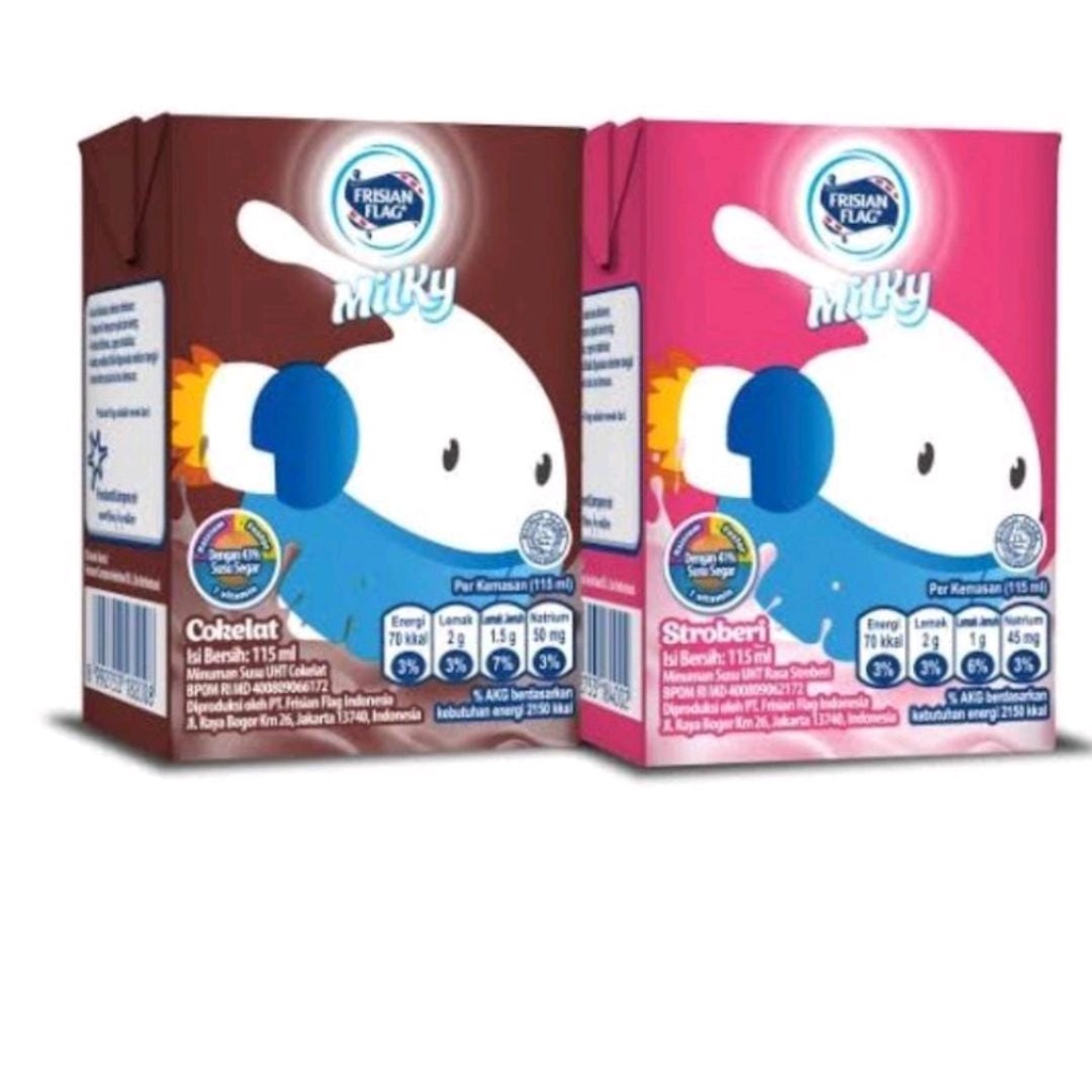

Frisian Flag Mliky Coklat / Strawberry 115ml