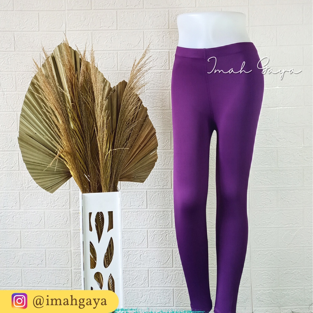 LEGGING PANJANG BAHAN LICIN SPANDEK PREMIUM LEMBUT UKURAN STANDART &amp; JUMBO