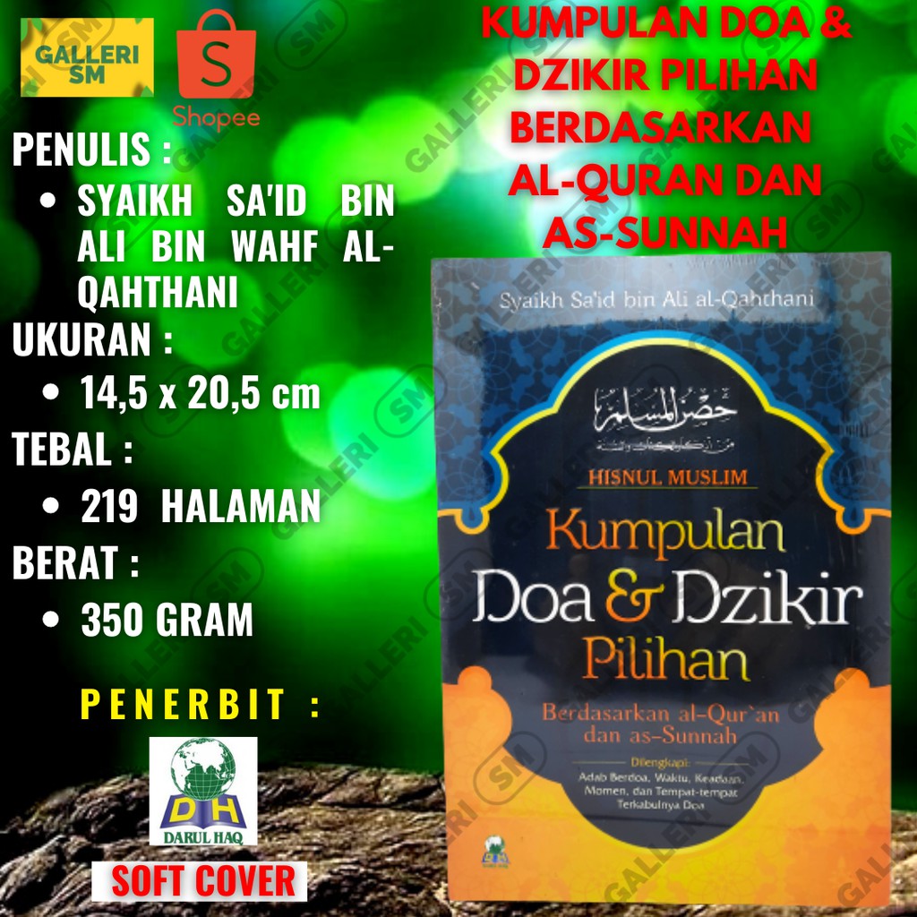 Jual Buku Kumpulan Doa Dan Dzikir Pilihan Hisnul Muslim Darul Haq Shopee Indonesia