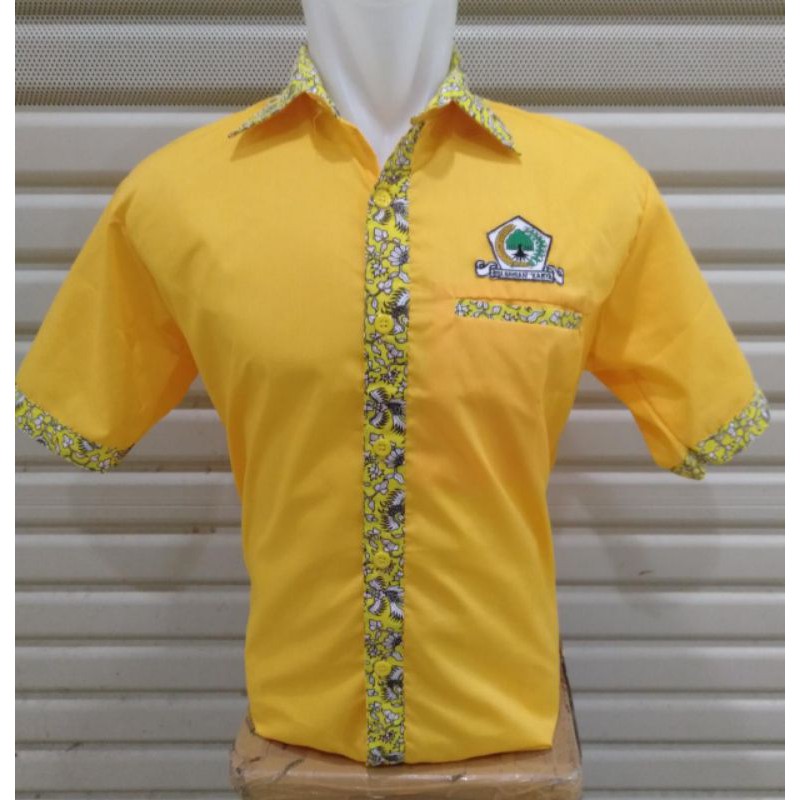 kemeja batik lis golkar