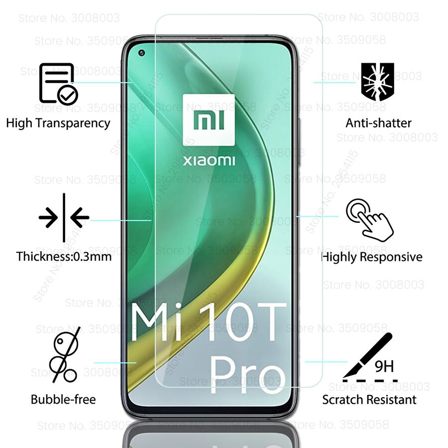 Pelindung Layar Tempered Glass Xiaomi Mi 10T + Pro 2 in 1