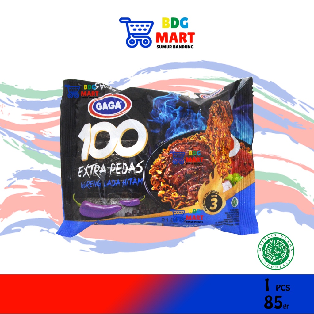 

Gaga 100 Extra Pedas Goreng Lada Hitam Halal MUI - 85gr