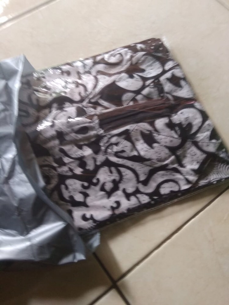 Batik Tunik Shibori Jumputan Terbaru Size S-3l / Hrb026 Yelbor Navbor / Biru Putih / Original..