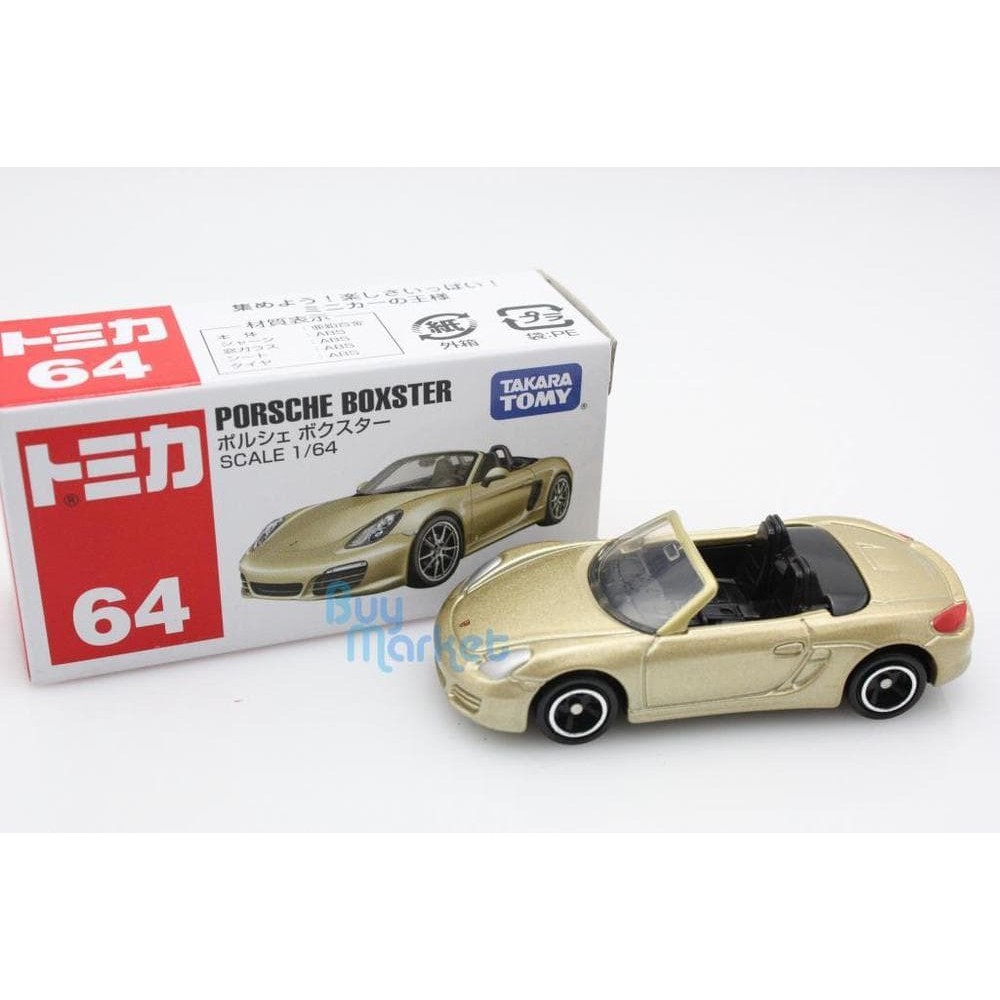 BFamzTH Tomica Reguler 64 Porsche Boxster Diecast Miniatur Mobil