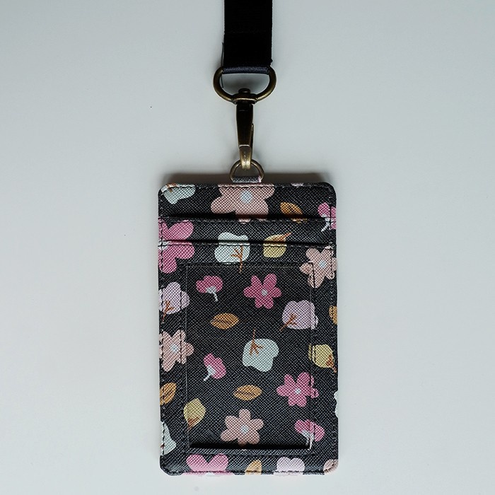 

ID Card Holder Leather Lanyard Card Nametag Kulit Tempat ID Card Coach
