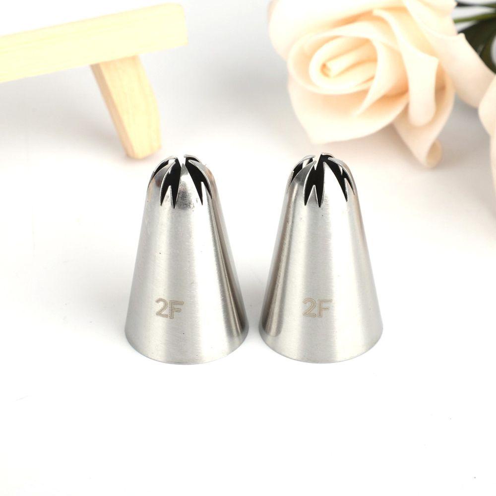 Top #2f Icing Piping Nozel Bakeware Rusian Pastry Tips Stainless Steel Bunga Sakura Alat Es Krim