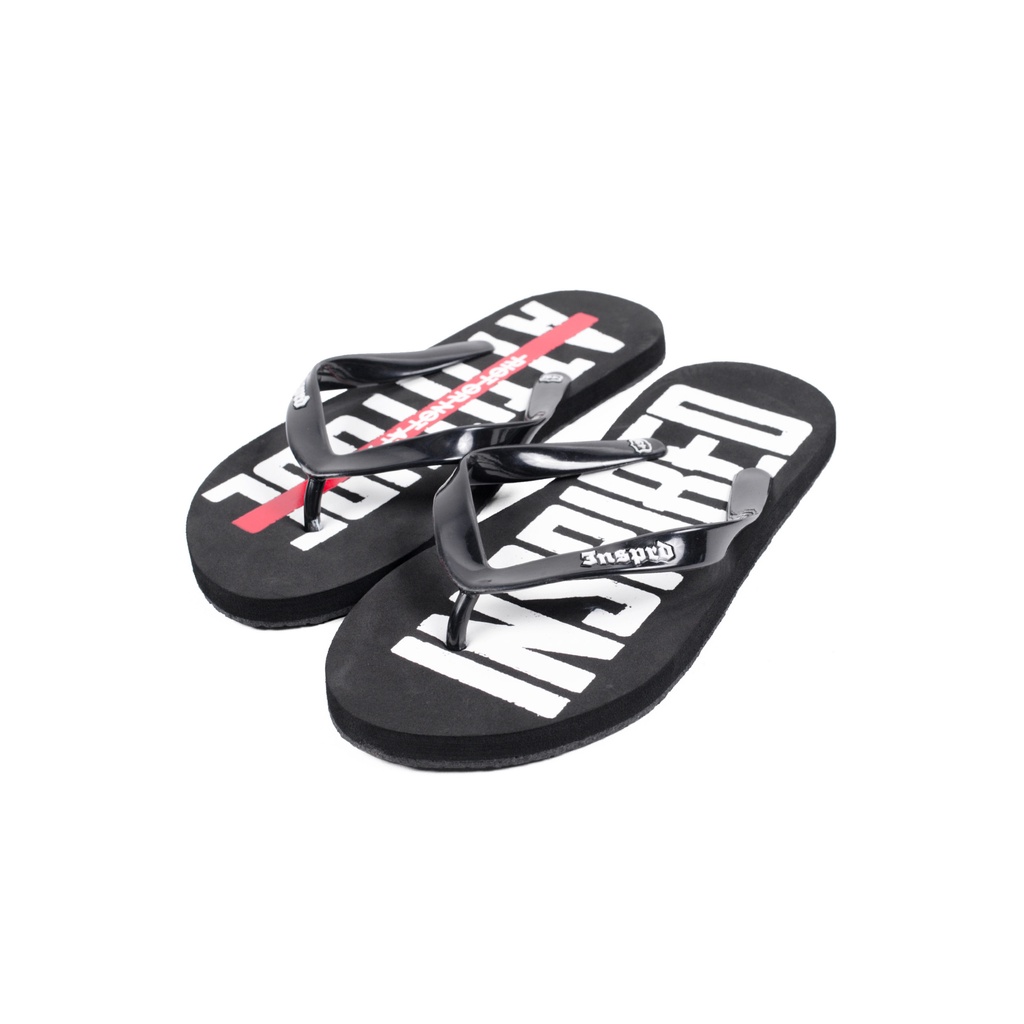 SANDAL JEPIT INSPIRED 27 | WARNING #1 BLACK