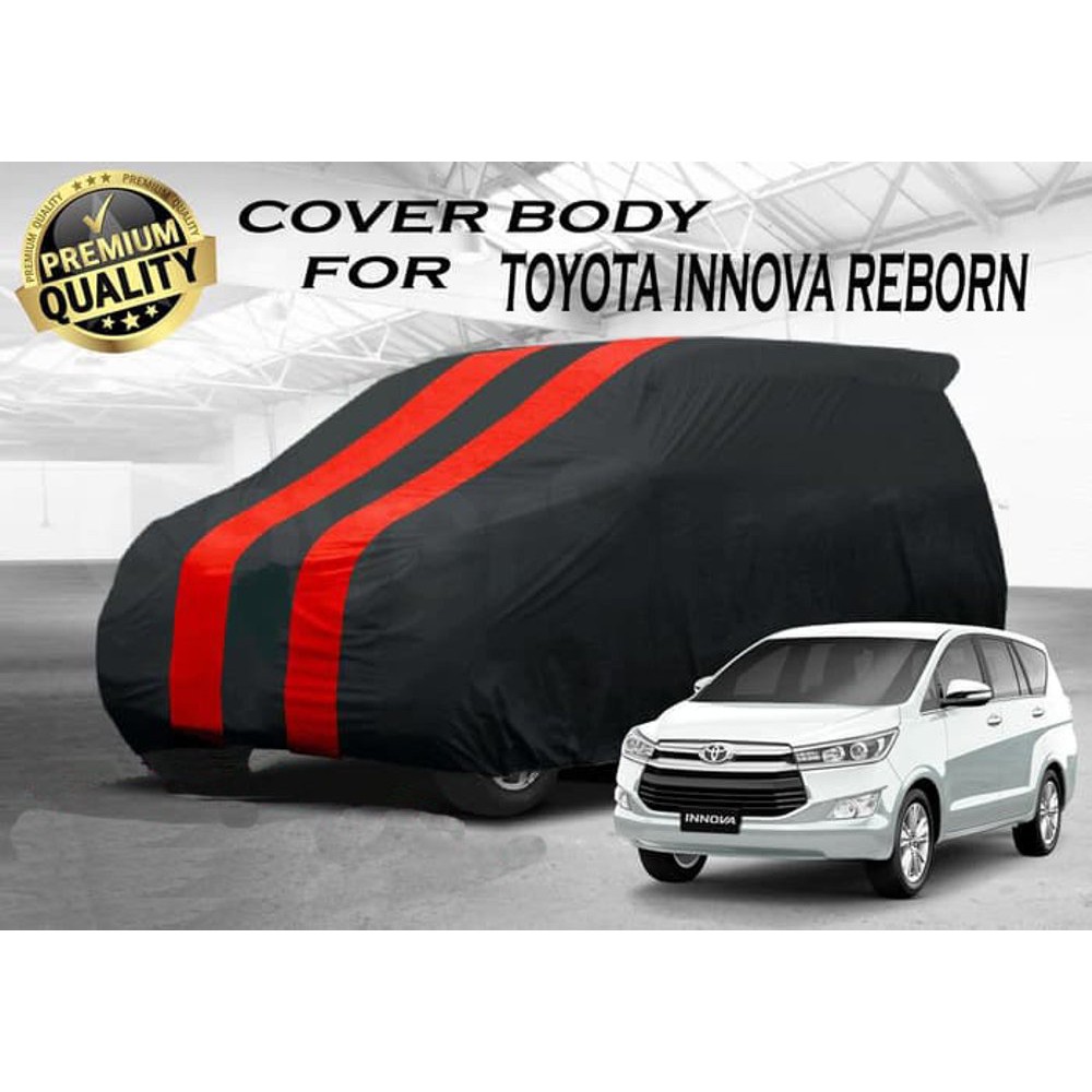 Cover Body Innova Warna HItam Sarung Mobil Parasut