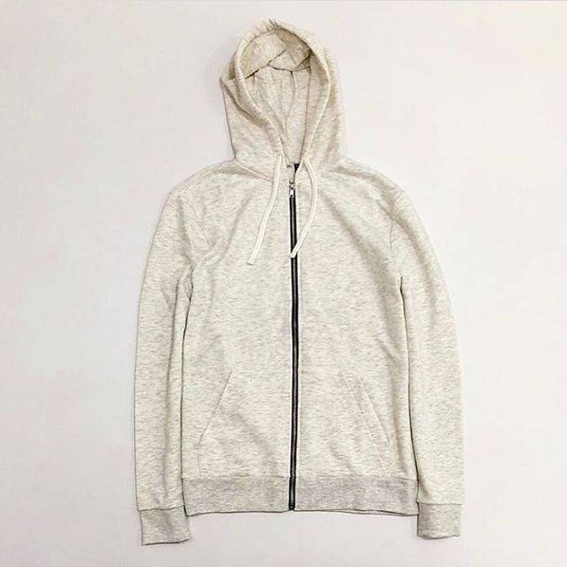 H&M Mens Hooded Zipper Original Cream
