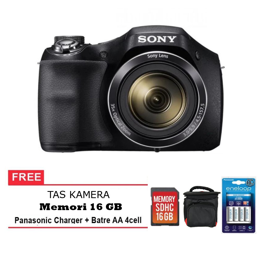 Sony DSC-H300 Free memori 16GB, Battery Rechargeable, Tas Kamera Promo