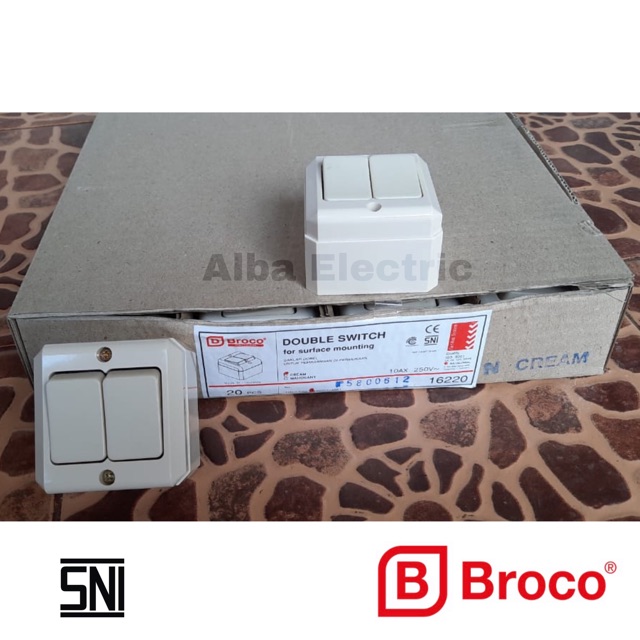 BROCO OB SAKLAR SERI / BROCO SAKLAR SERI / DOUBLE SWITCH BROCO