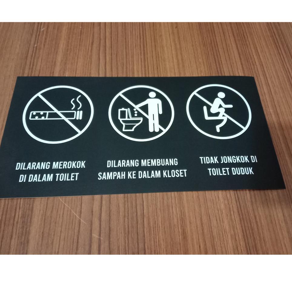 Tetap Trendϟ stiker penggunaan closet duduk - sticker dilarang jongkok di wc duduk